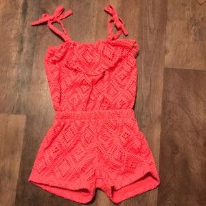 Pink jumpsuit/swimsuit cover up